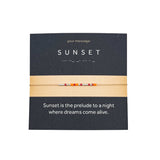 Bratara cod Morse "SUNSET" - Argint