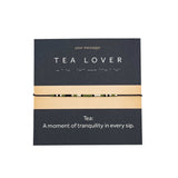 Bratara cod Morse "TEA LOVER" - Argint